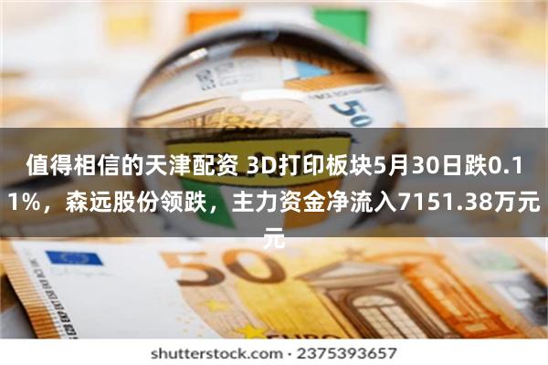 值得相信的天津配资 3D打印板块5月30日跌0.11%，森远股份领跌，主力资金净流入7151.38万元