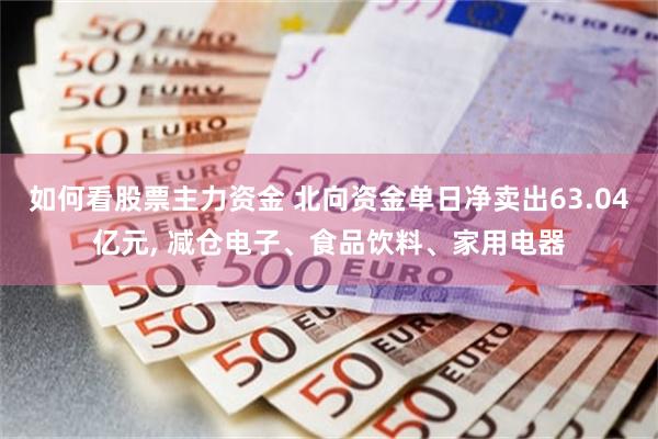 如何看股票主力资金 北向资金单日净卖出63.04亿元, 减仓电子、食品饮料、家用电器