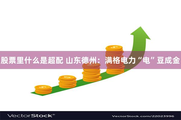 股票里什么是超配 山东德州：满格电力“电”豆成金