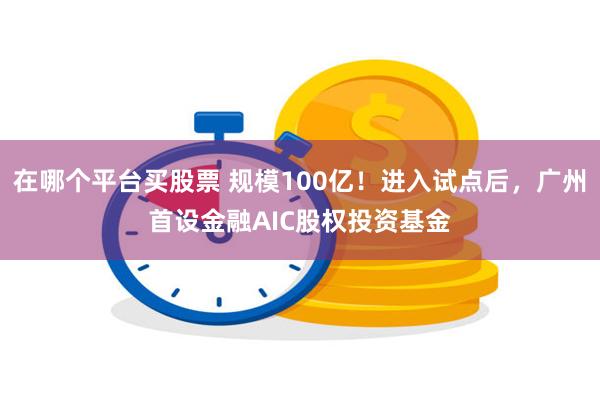 在哪个平台买股票 规模100亿！进入试点后，广州首设金融AIC股权投资基金