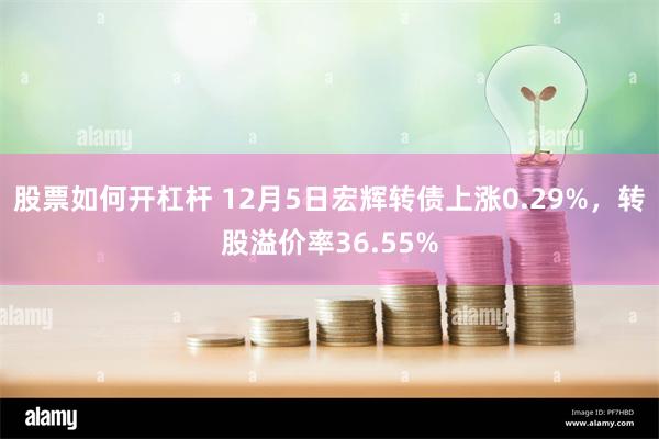 股票如何开杠杆 12月5日宏辉转债上涨0.29%，转股溢价率36.55%