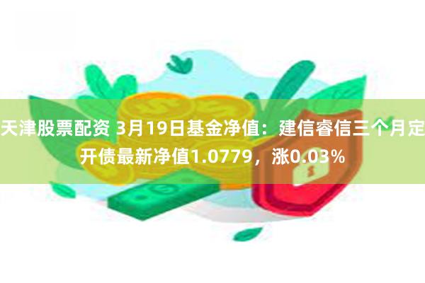 天津股票配资 3月19日基金净值：建信睿信三个月定开债最新净值1.0779，涨0.03%